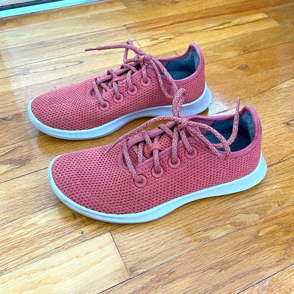 Allbirds Tree Runners, Sunkissed with Light Grey Sole
